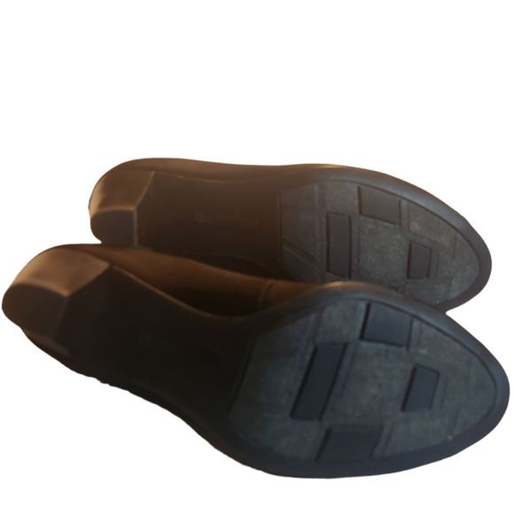 Naturalizer Shoes Heel Peep Toe Button Black Womens 6M - Picture 11 of 12